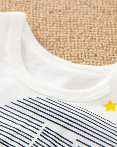 Eboo Baby Elephant Cartoon Stripe Rompers