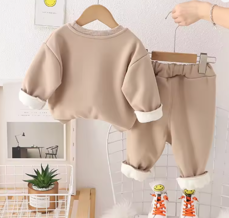 Eboo Casual Smile Print Kids 2-Piece Set Ã¢?? Cozy Sweatshirt & Pants