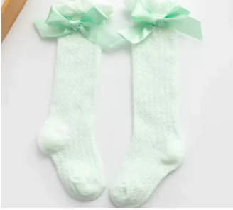 Eboo Baby Girl’s Lace Knee High Socks with Bow