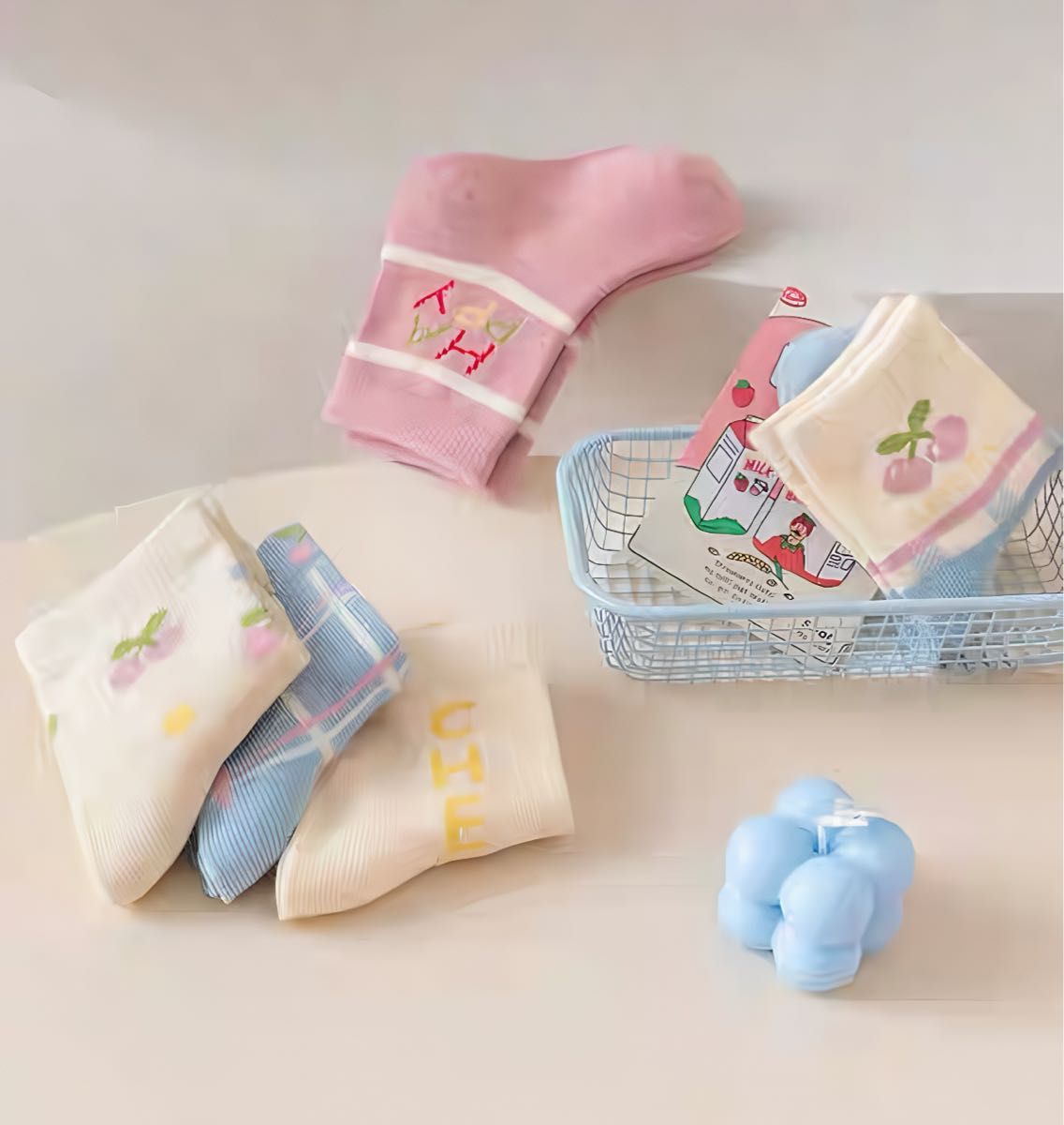 Eboo New Kids' Crew Socks, 5-Pair Set, High-Quality Cotton