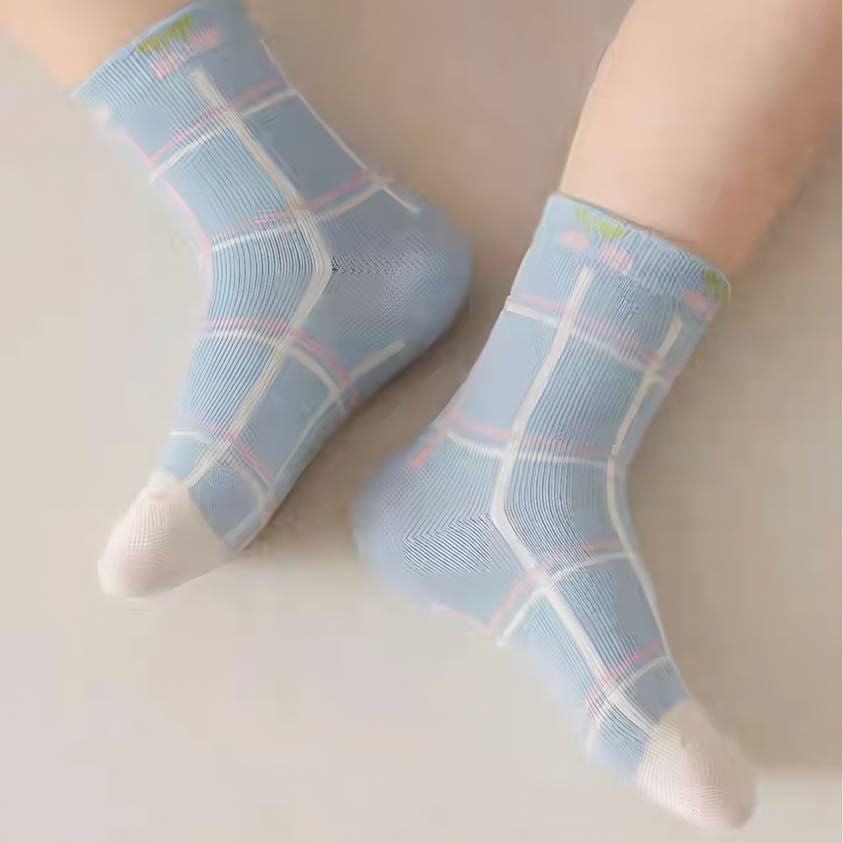 Eboo New Kids' Crew Socks, 5-Pair Set, High-Quality Cotton