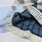 Eboo Girls Korean Summer Plaid Vest Wide Leg Pants 2pcs Outfits