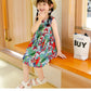Eboo Summer Girls Dress Sleeveless Printed Skirt Fashion Girls Beachwear Kids Party Princess Dresses