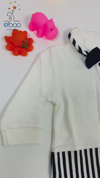 Eboo Party Baby Boy’s Romper with Bow