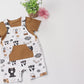 Eboo Cat N Bees Casual Baby Dungaree Rompers