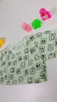 Eboo Baby Box print  Top and Bottom Dress Set