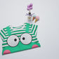 Eboo Green and white Baby Boys Girls Cute Frog Print Cotton Romper Comfortable Soft Short Sleeve Jumpsuit