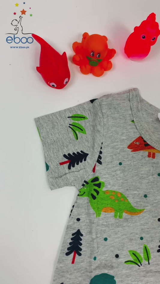 Eboo New Born Baby Animal Print Romper