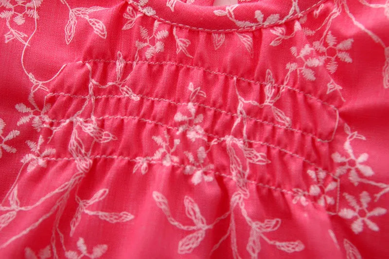 Eboo Floral Ruffled Sleeveless Dress for Girls