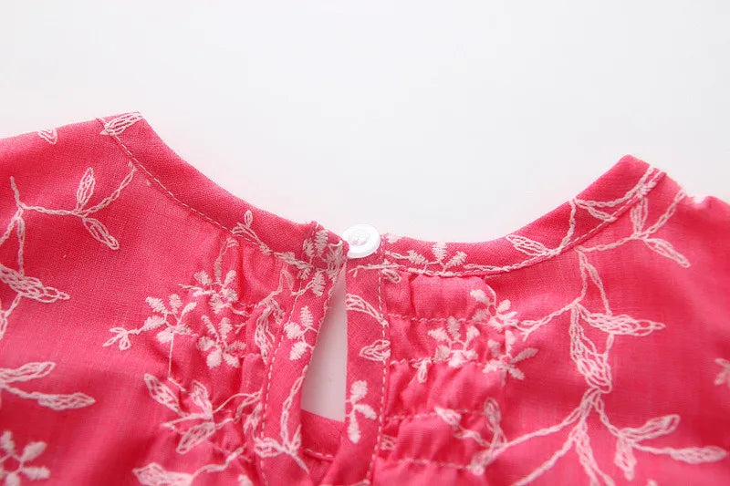 Eboo Floral Ruffled Sleeveless Dress for Girls