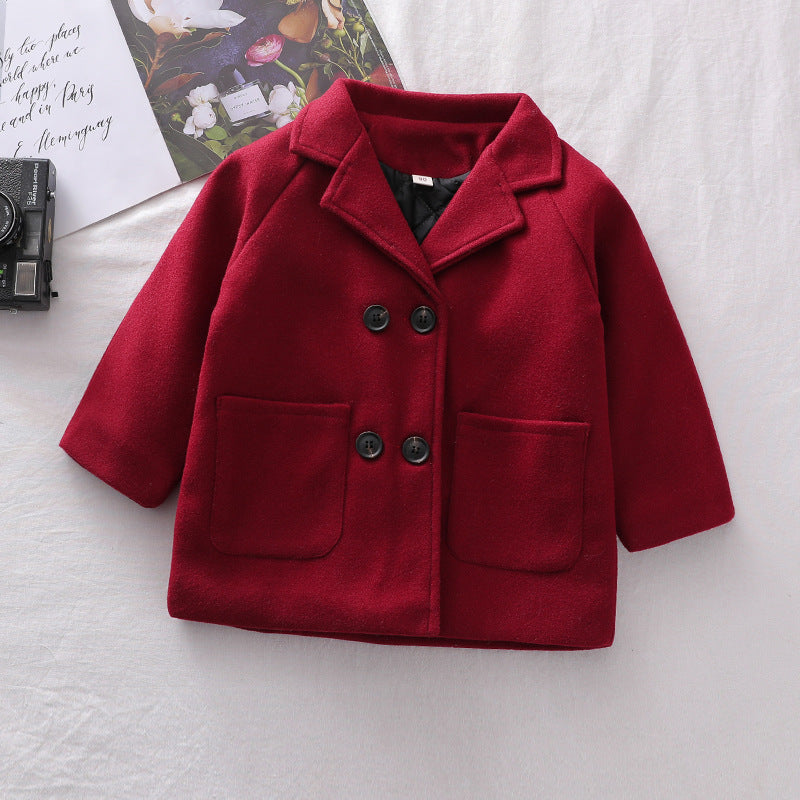 Eboo Kids Royal Winter/Fall Dress Coat (Red)