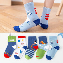 5 Pairs Kids Baby Girls Boys Toddlers Warm Socks