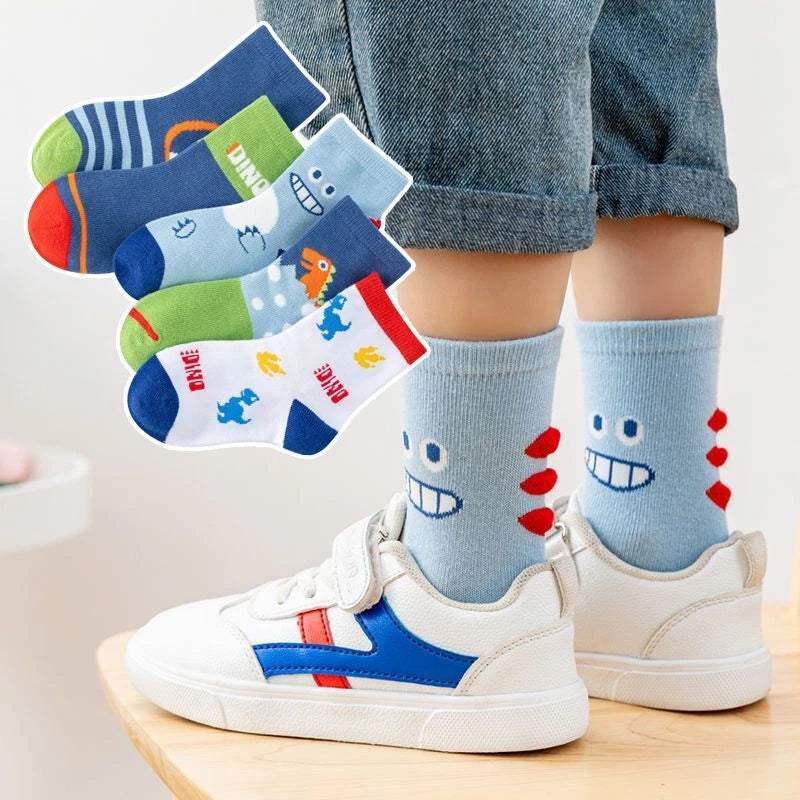 5 Pairs Kids Baby Girls Boys Toddlers Warm Socks