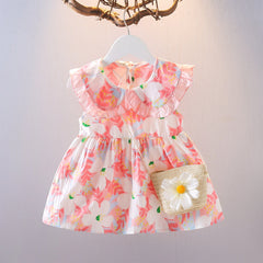 Eboo Baby Girl Sleeveless Floral Printed Sundress