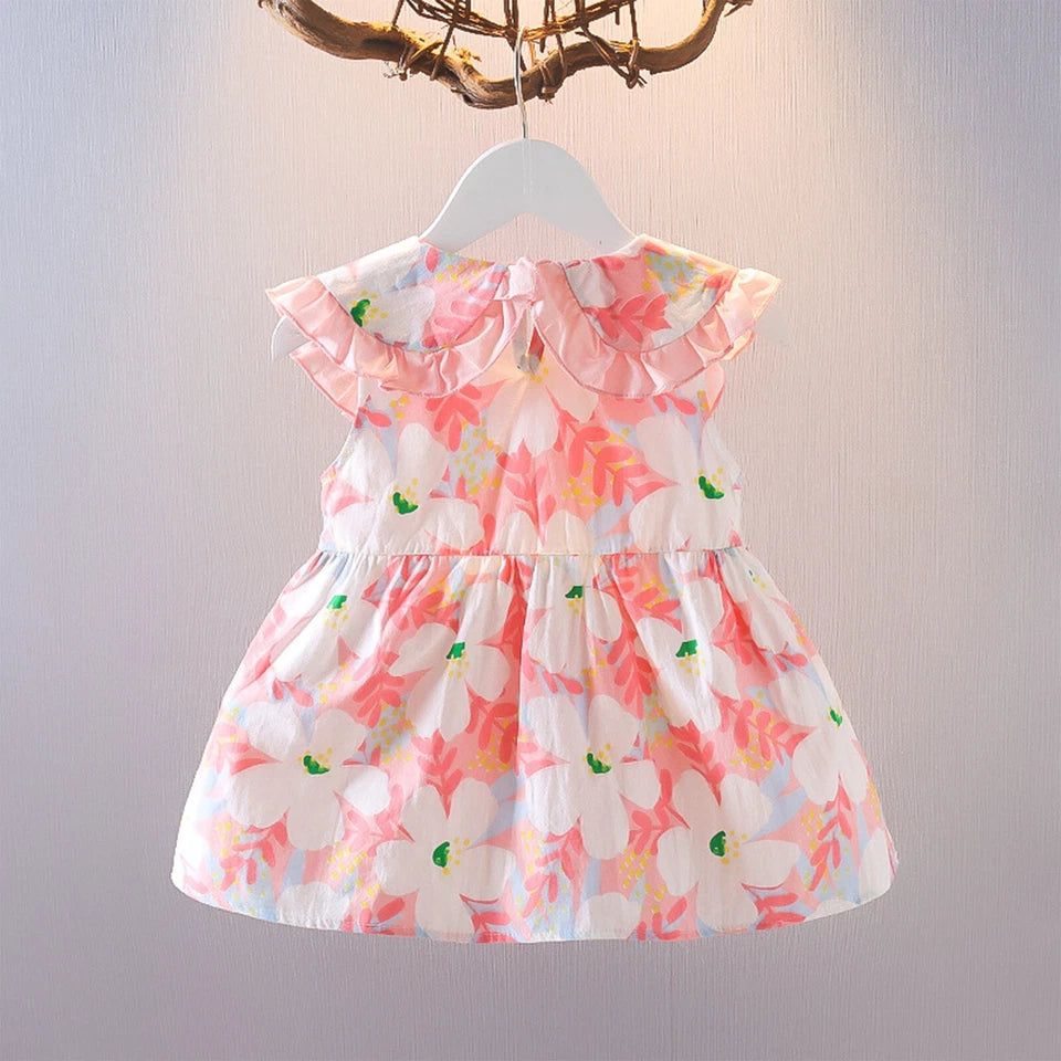 Eboo Baby Girl Sleeveless Floral Printed Sundress