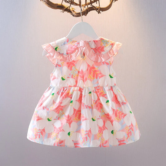 Eboo Baby Girl Sleeveless Floral Printed Sundress