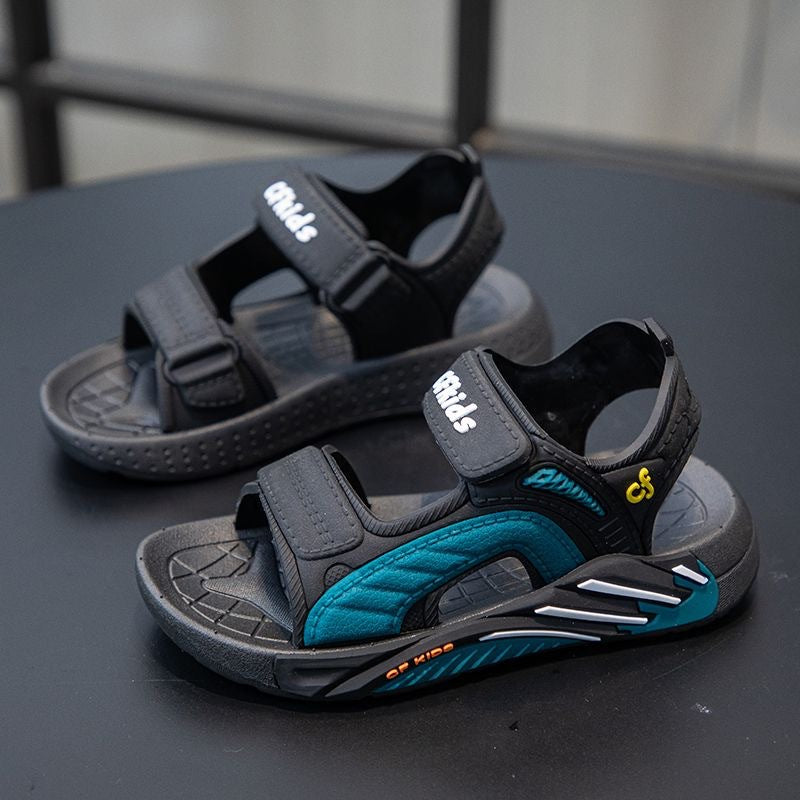 Eboo Boys' Stylish Open-Toe Sandals - Cool & Comfortable * with Straps, Soft PVC Sole