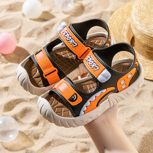 Eboo Kids' Flat Sandals, New Summer Fashion Boys Cartoon