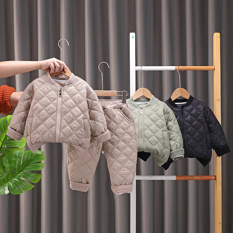 Eboo Kids Quilted Puffer Jacket N Pants 2pcs Set