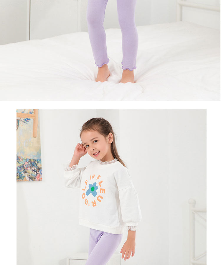 Eboo Girls Trouser Pajama Tights for Toddler & Kids