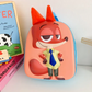 Eboo Cute 3D Fox Hard Shell Kids Backpack with Plush Ears