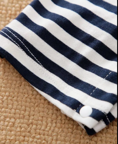 Eboo Baby Elephant Cartoon Stripe Rompers